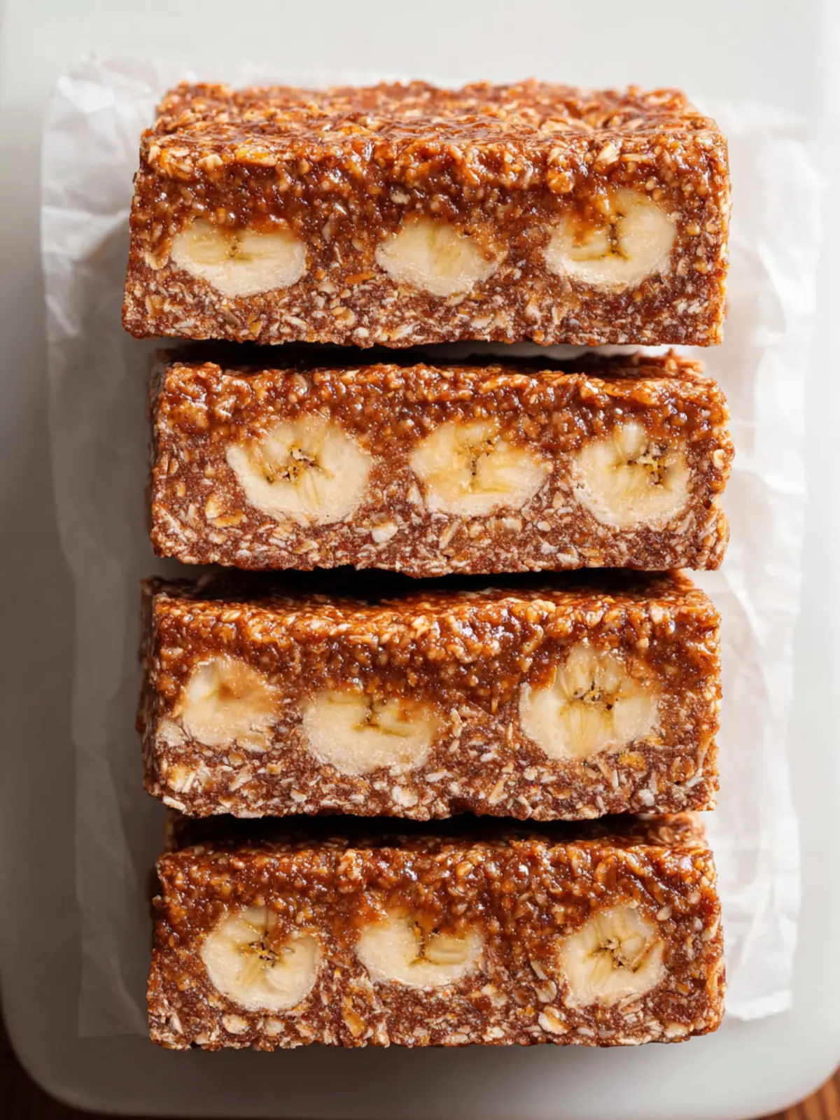 No Bake Oat Bars with Peanut Butter & Banana (High-Protein) First Image