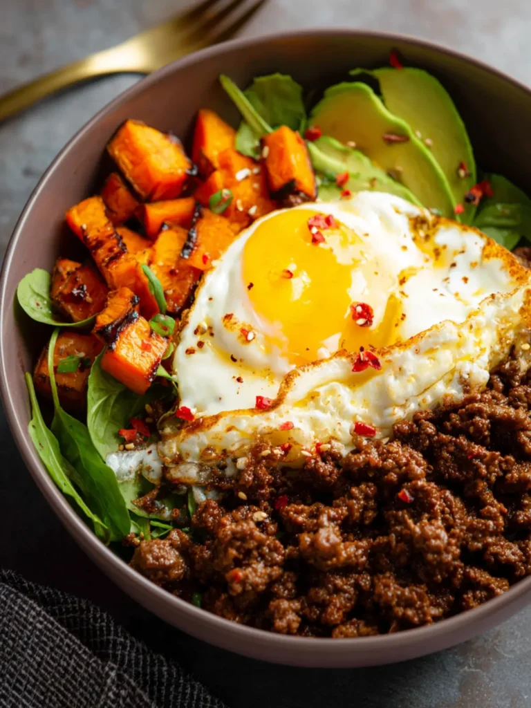 Viral Hot Honey Ground Beef Bowls First Image