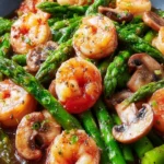Shrimp and Asparagus Stir-Fry with Mushrooms First Image
