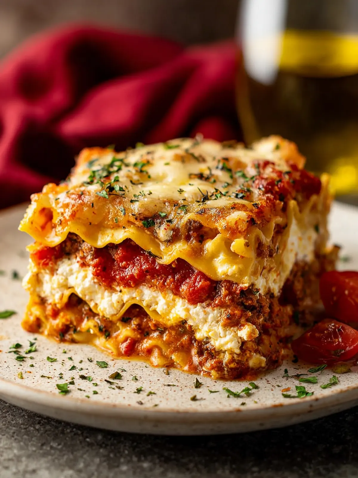 Mom’s Lasagna Recipe with Cottage Cheese First Image