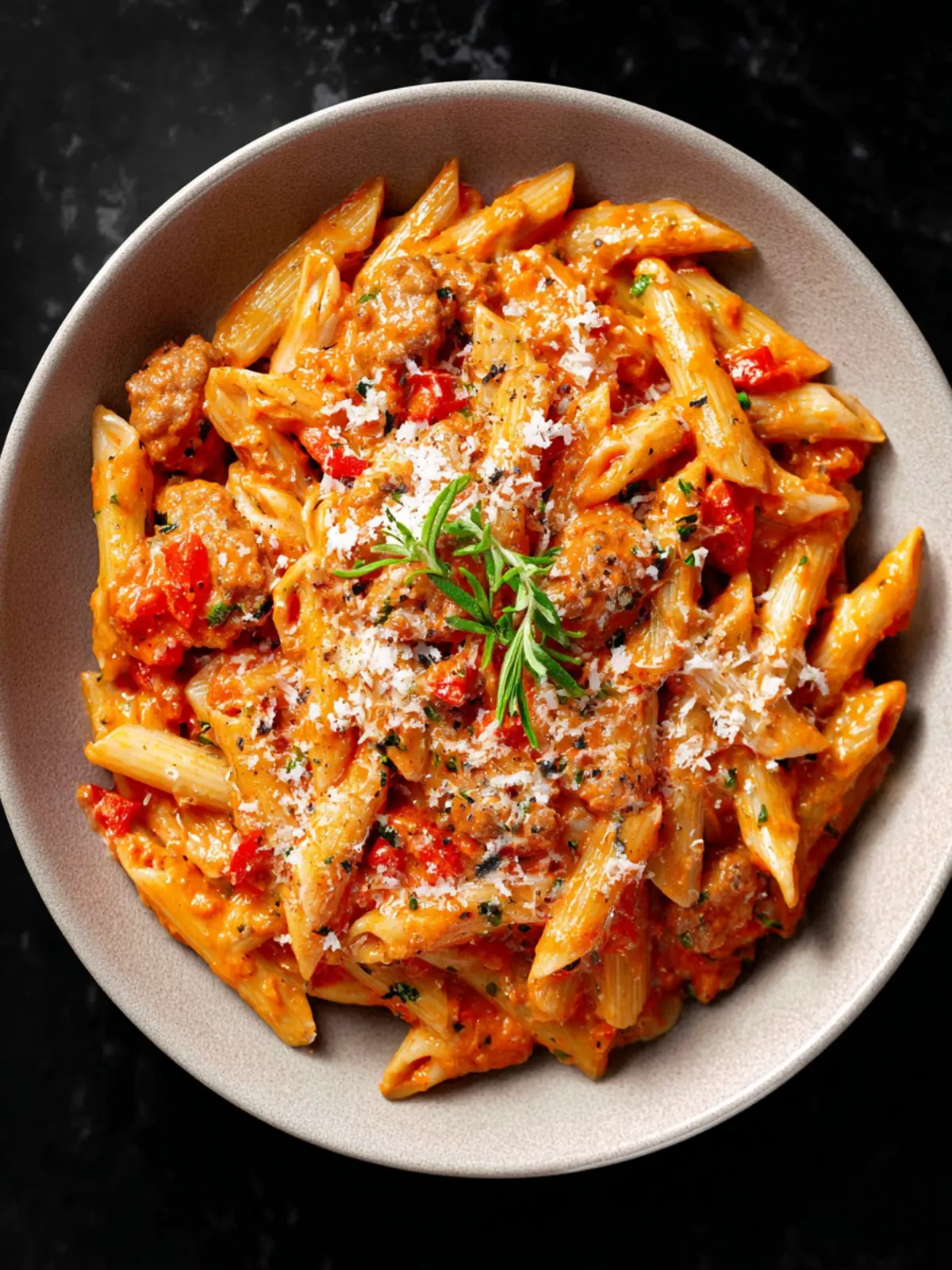 Easy Italian Sausage Tomato Pasta First Image