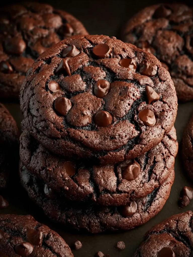Double Chocolate Chip Cookies First Image