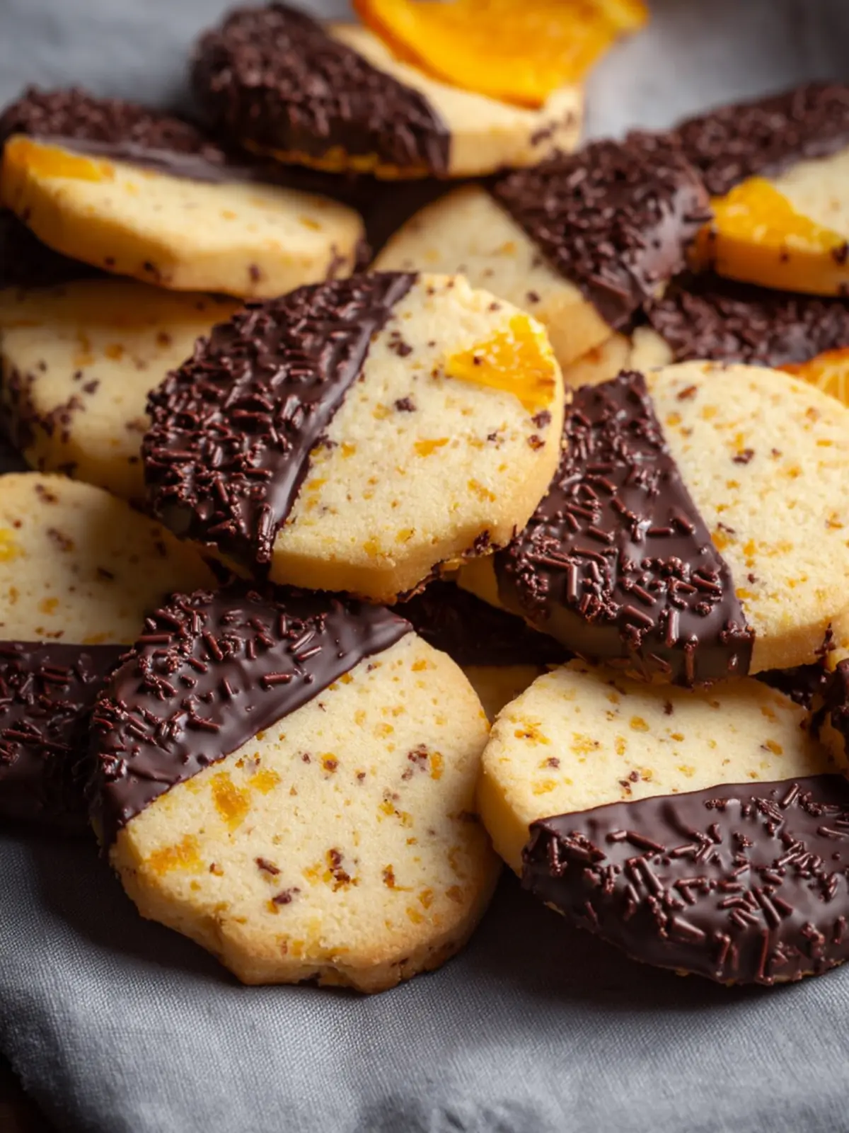 Chocolate Orange Shortbread Cookies – Delightful Treat First Image