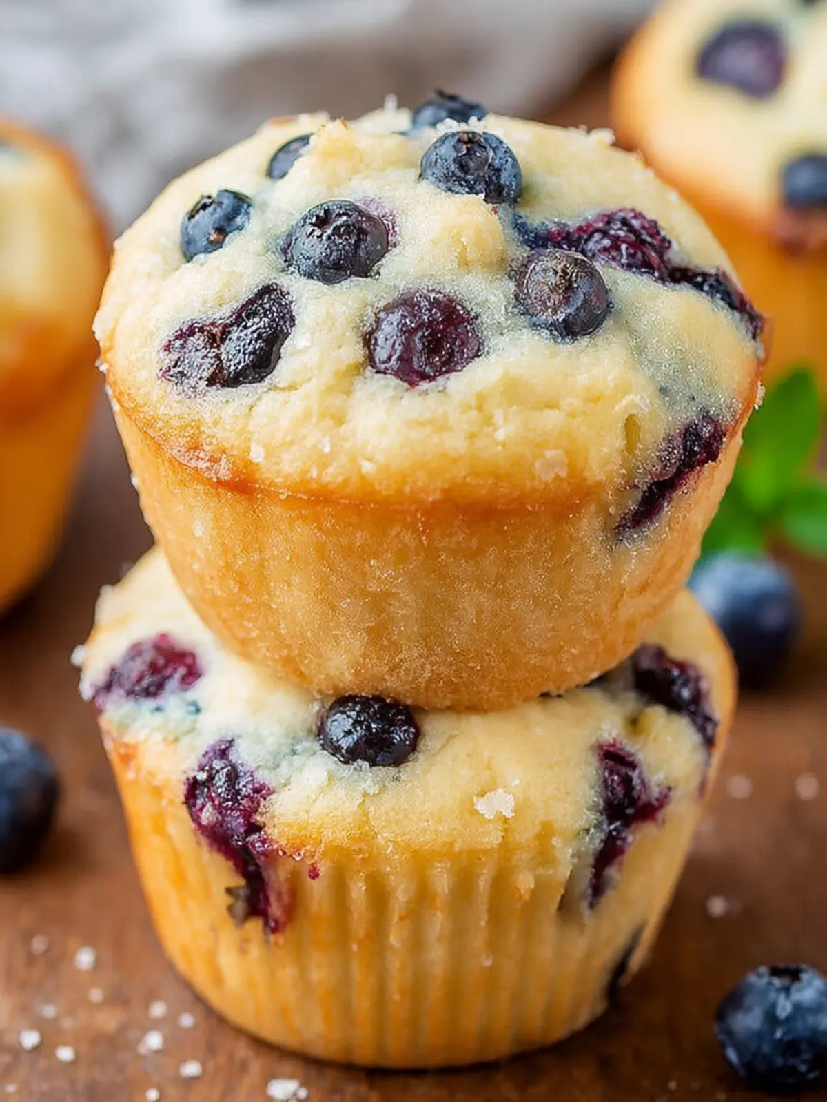 Sugar Free Blueberry Muffins First Image