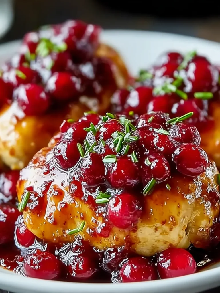 Irresistibly Sweet Cranberry Orange Glazed Chicken Delight First Image