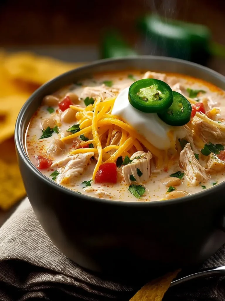 Chunky Cream Cheese White Chicken Chili First Image