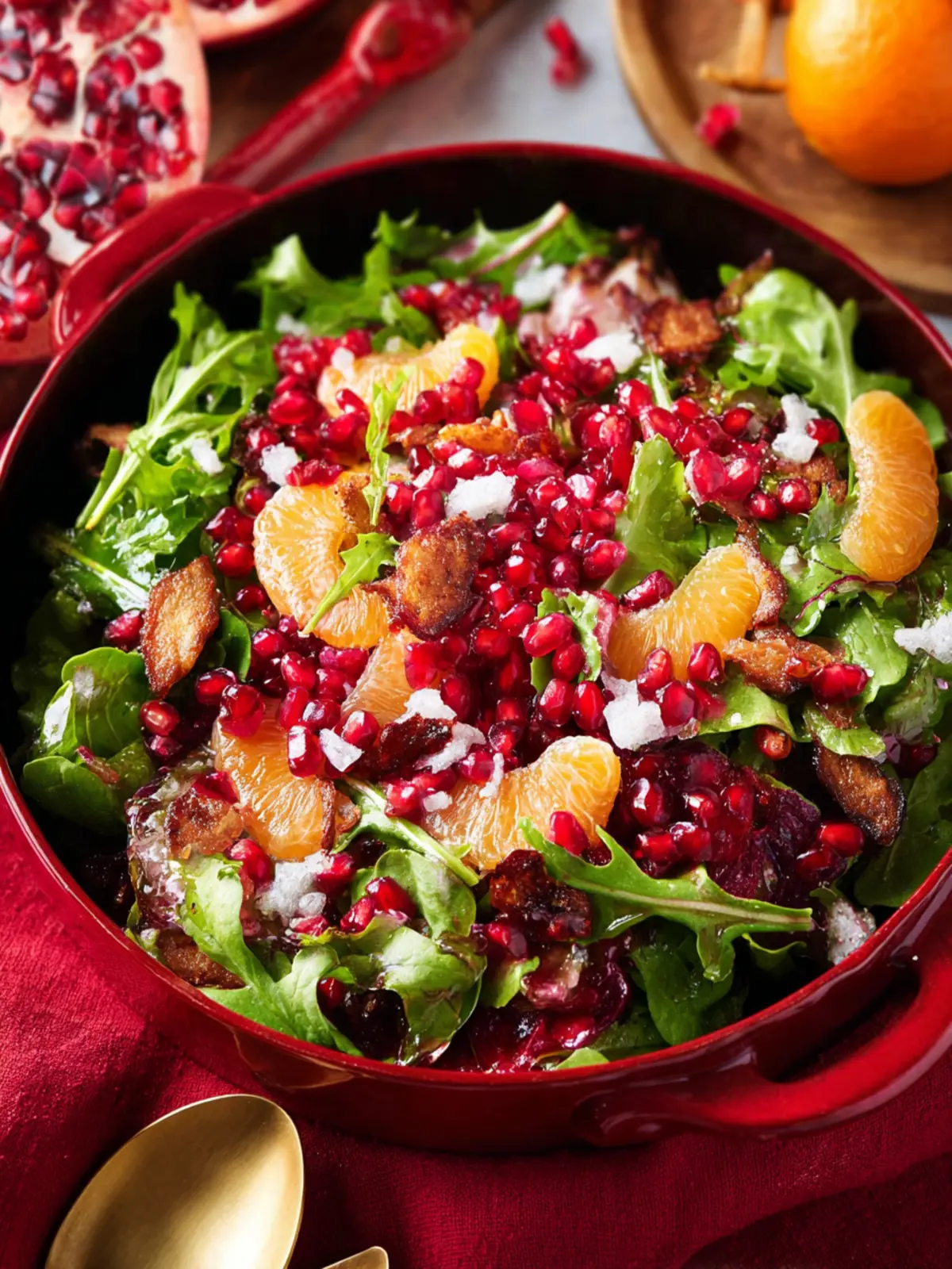 Best Christmas Salad with Pomegranate First Image