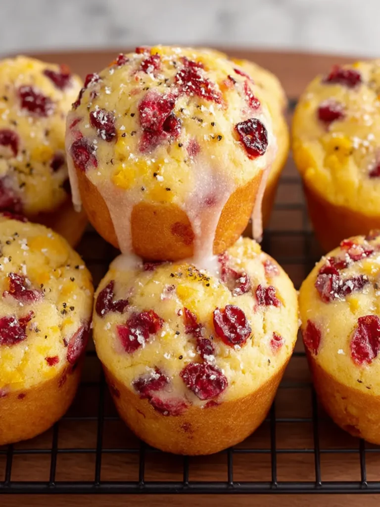 Fluffy Cranberry Muffins First Image