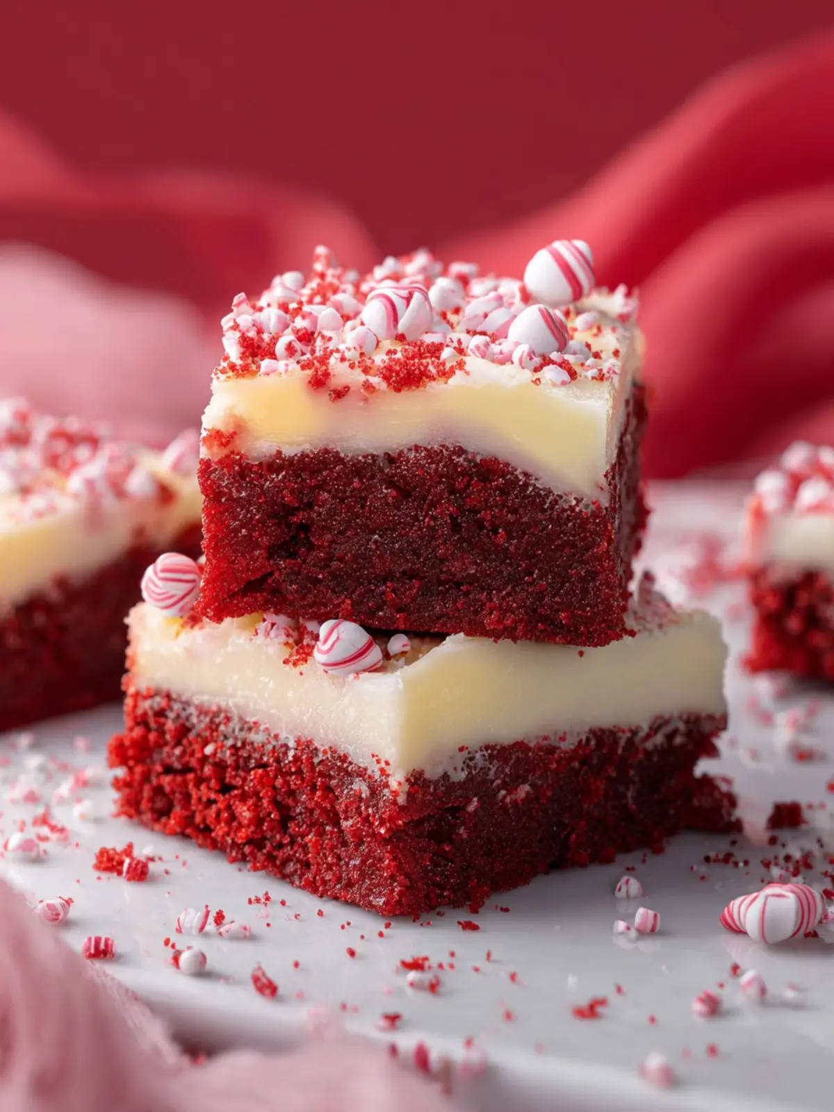 Valentines Day Red Velvet Cookie Bars – A Sweet Delight First Image