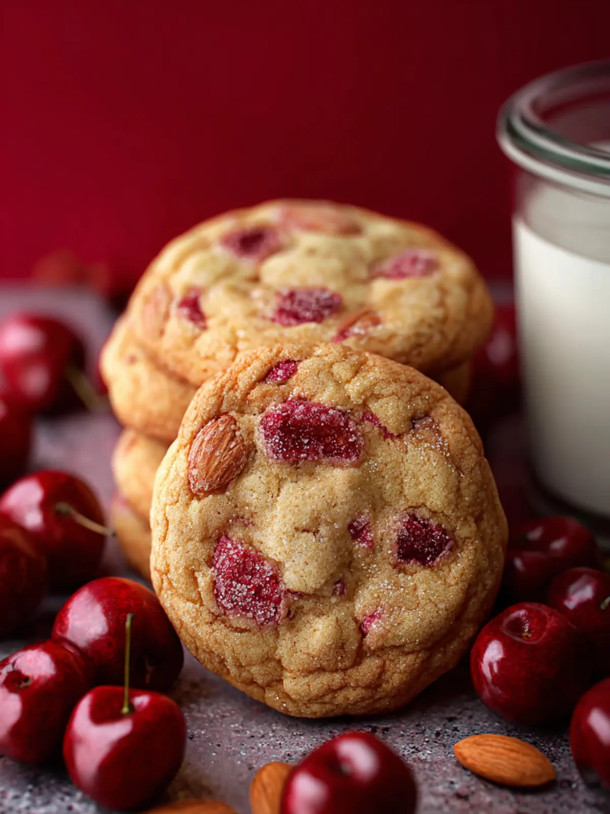 Cherry Almond Cookies Recipe: Sweet and Nutty Delight First Image