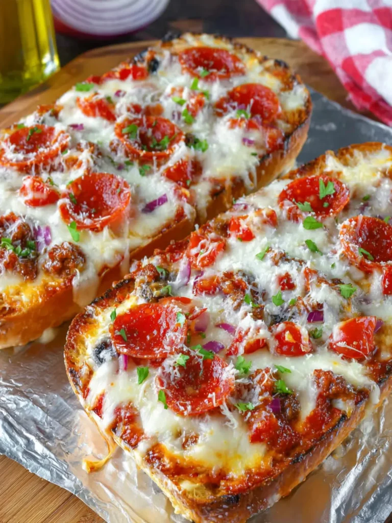 Grilled French Bread Pizza Supreme First Image