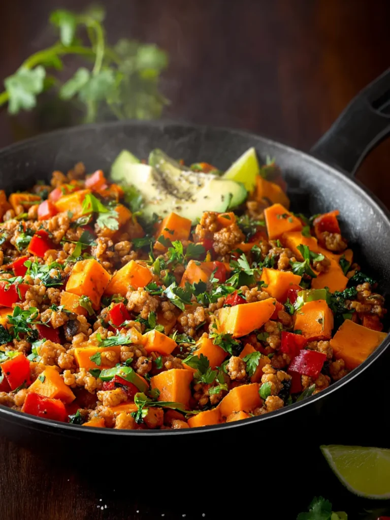 Ground Turkey and Sweet Potato Skillet First Image