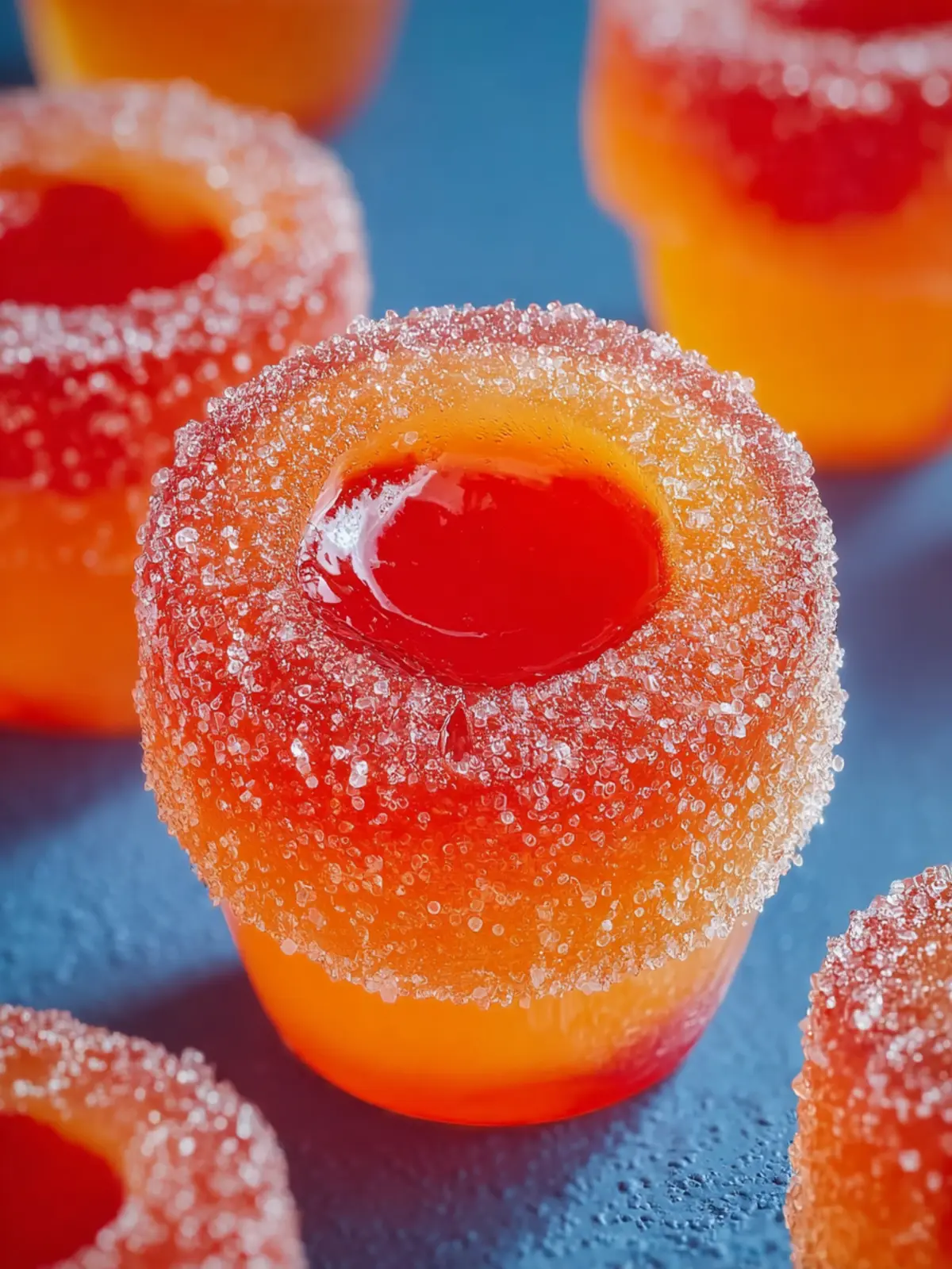 Delicious Peach Ring Pop Shots: Fun Non-Alcoholic Treats! First Image