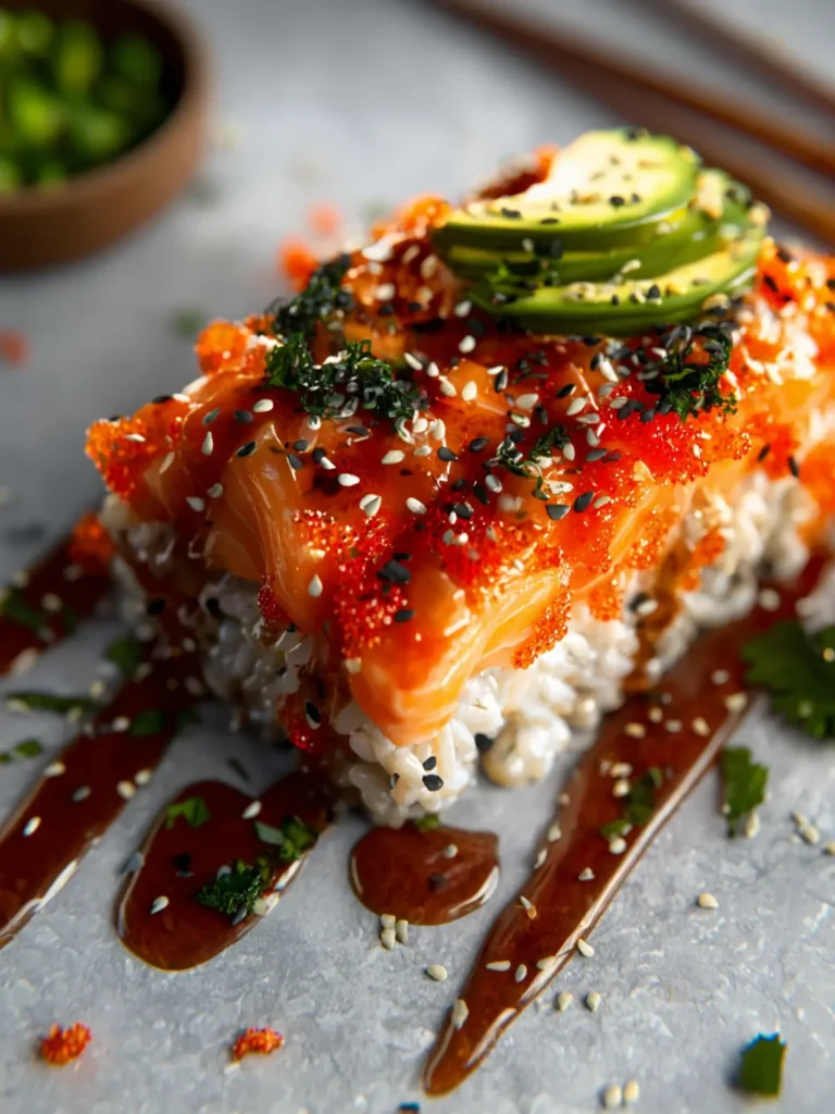 Salmon Sushi Bake Recipe First Image