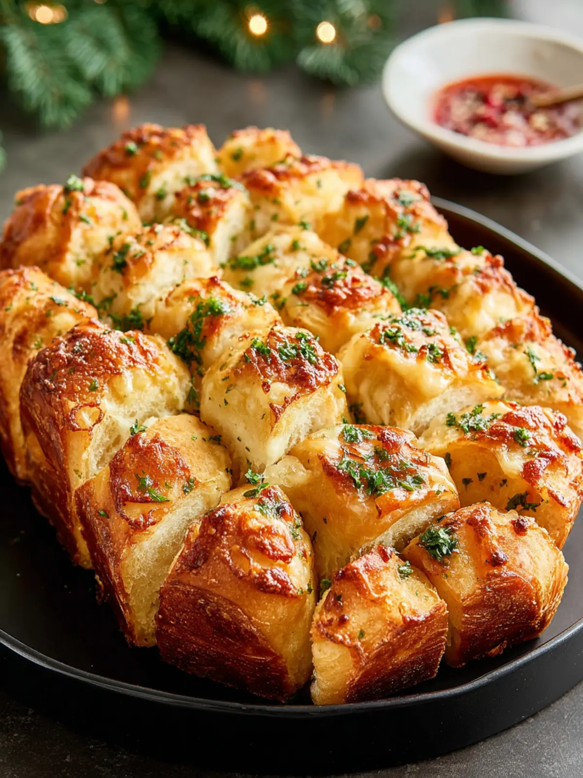 Irresistible Cheesy Pull Apart Holiday Bread Recipe First Image