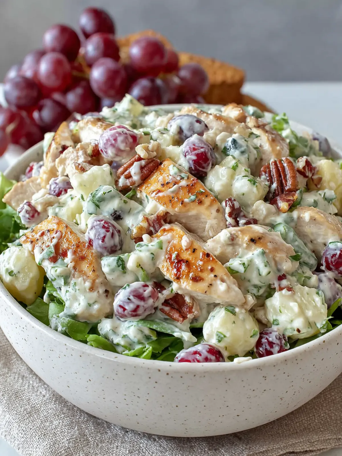 Easy Cranberry Pecan Chicken Salad (High Protein) First Image