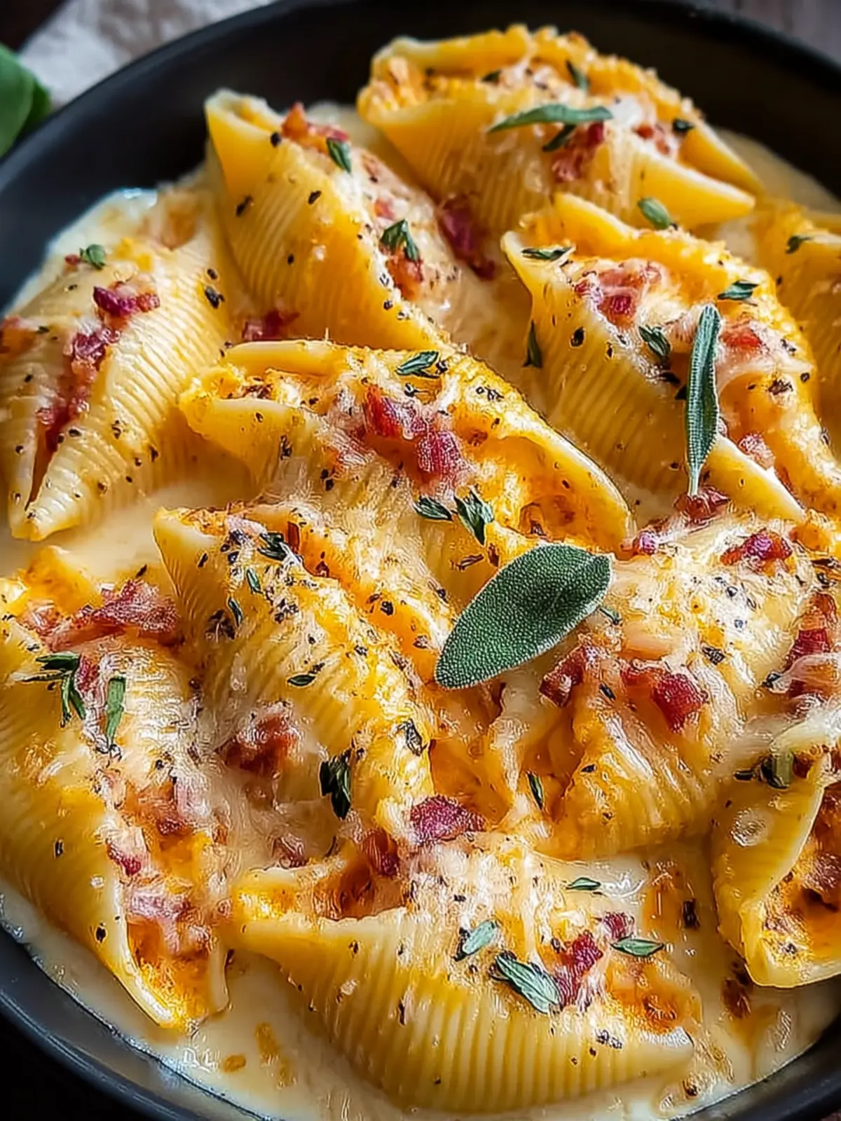 Pumpkin & Gouda Stuffed Shells with Savory Brown Butter Bliss First Image