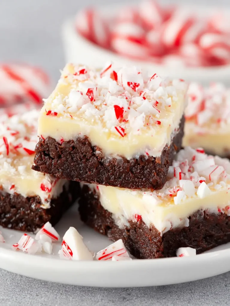 Peppermint Bark Brownies First Image