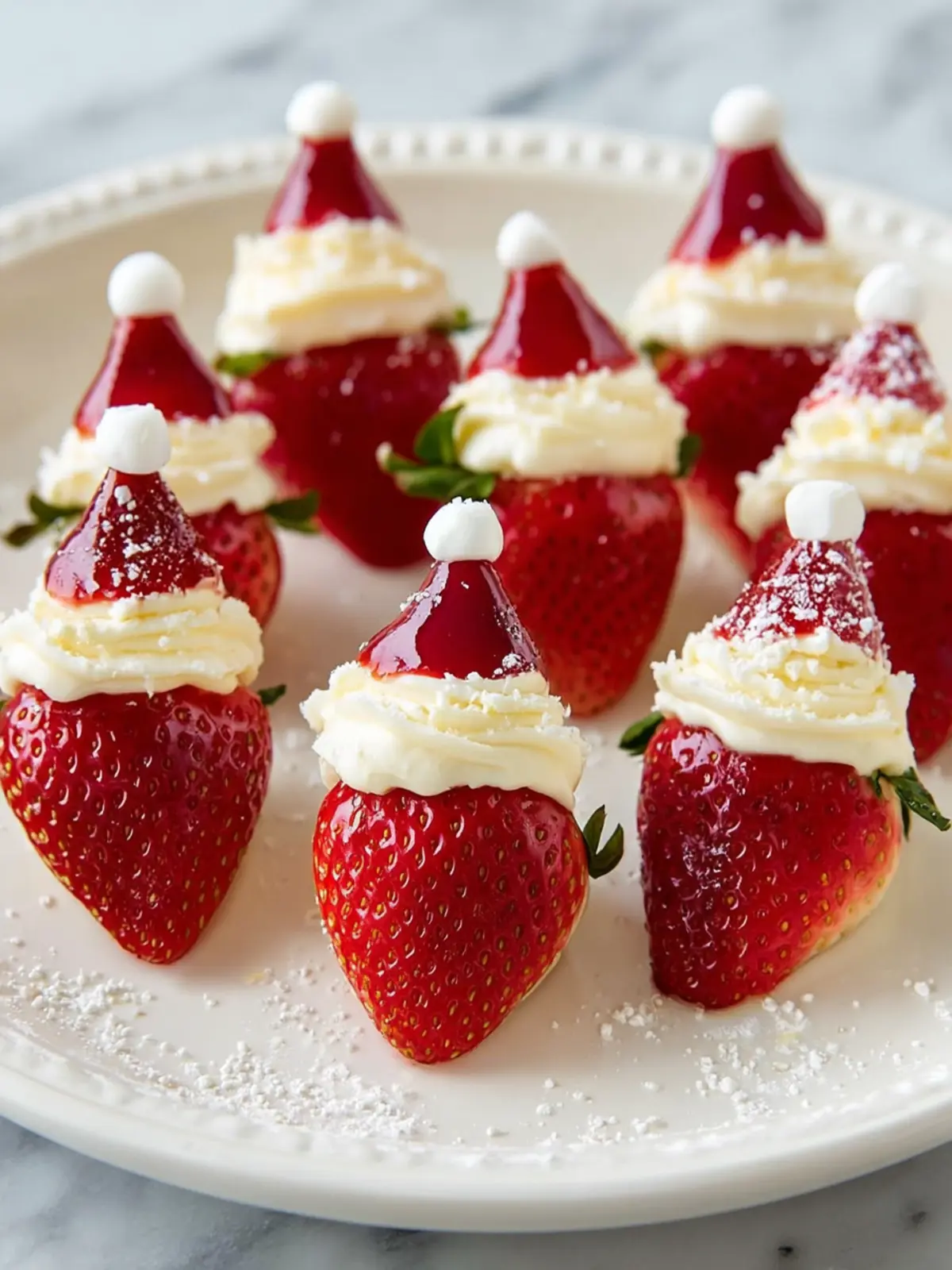 Easiest Strawberry Santas First Image