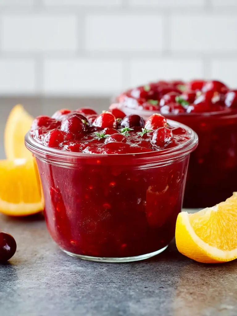 Easy Cranberry Orange Sauce First Image