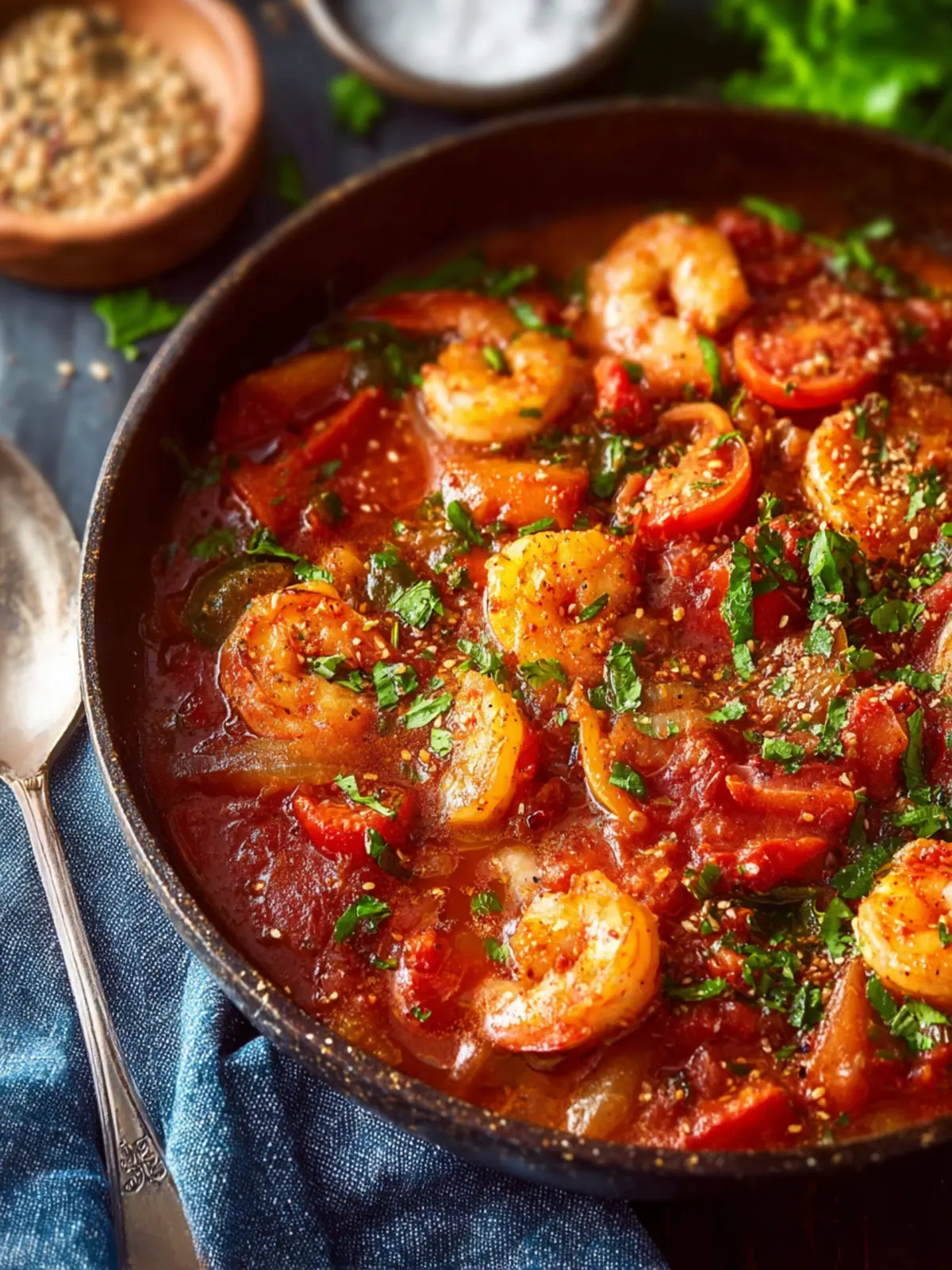 Chili Tomato Mediterranean Shrimp Stew First Image