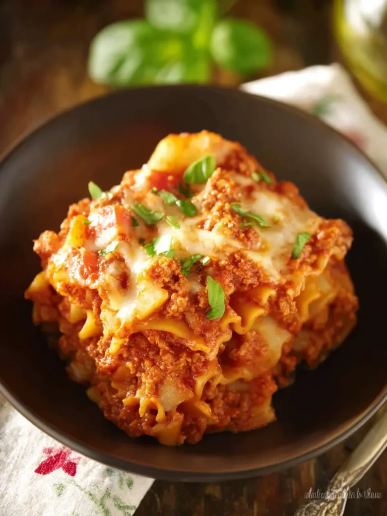Crockpot Lasagna Casserole First Image