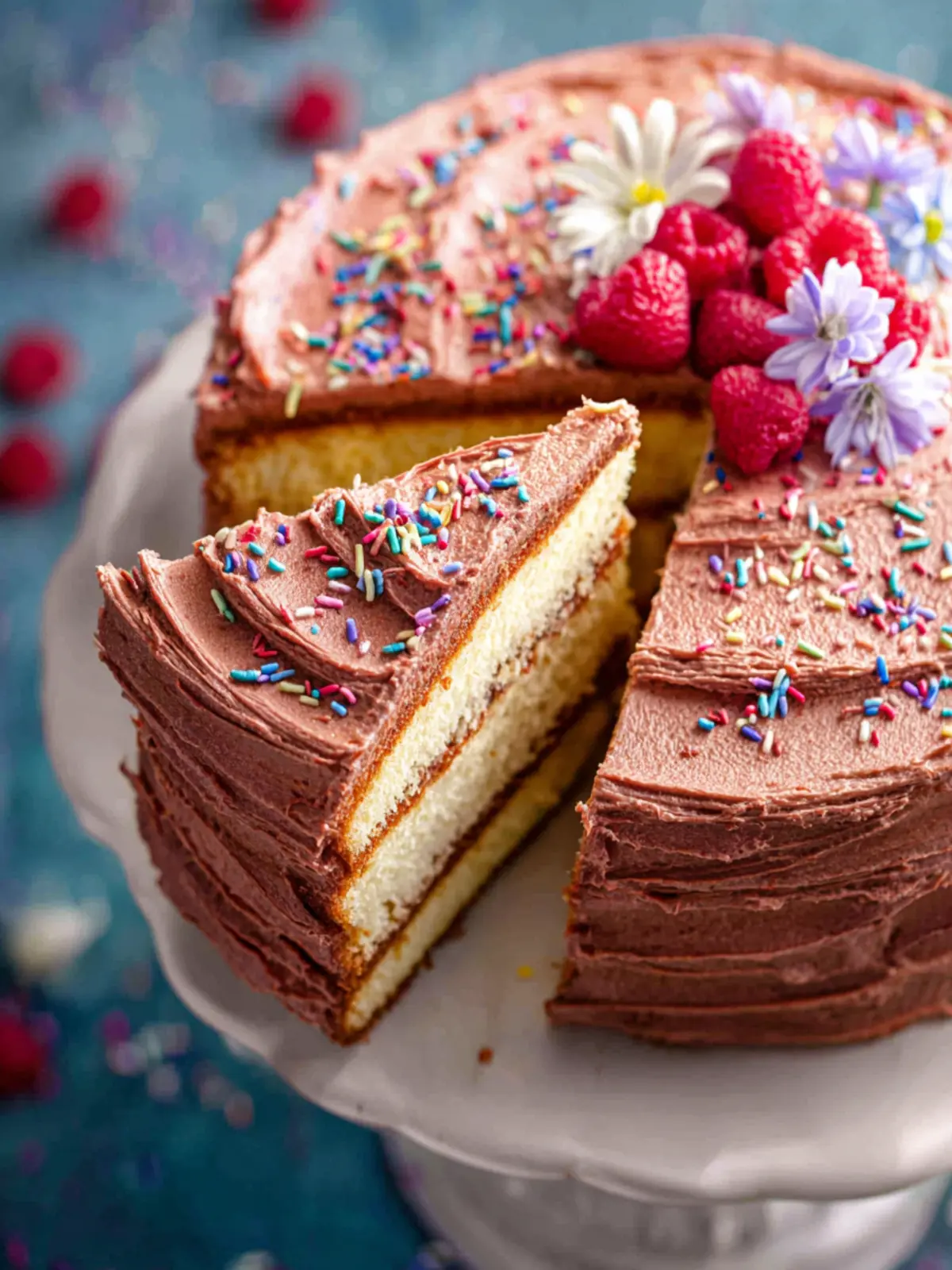 Gluten Free Vegan Vanilla Cake (Eggless Cake) First Image