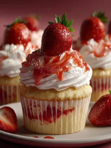 Irresistible Strawberry Shortcake Cupcakes Recipe Delight First Image