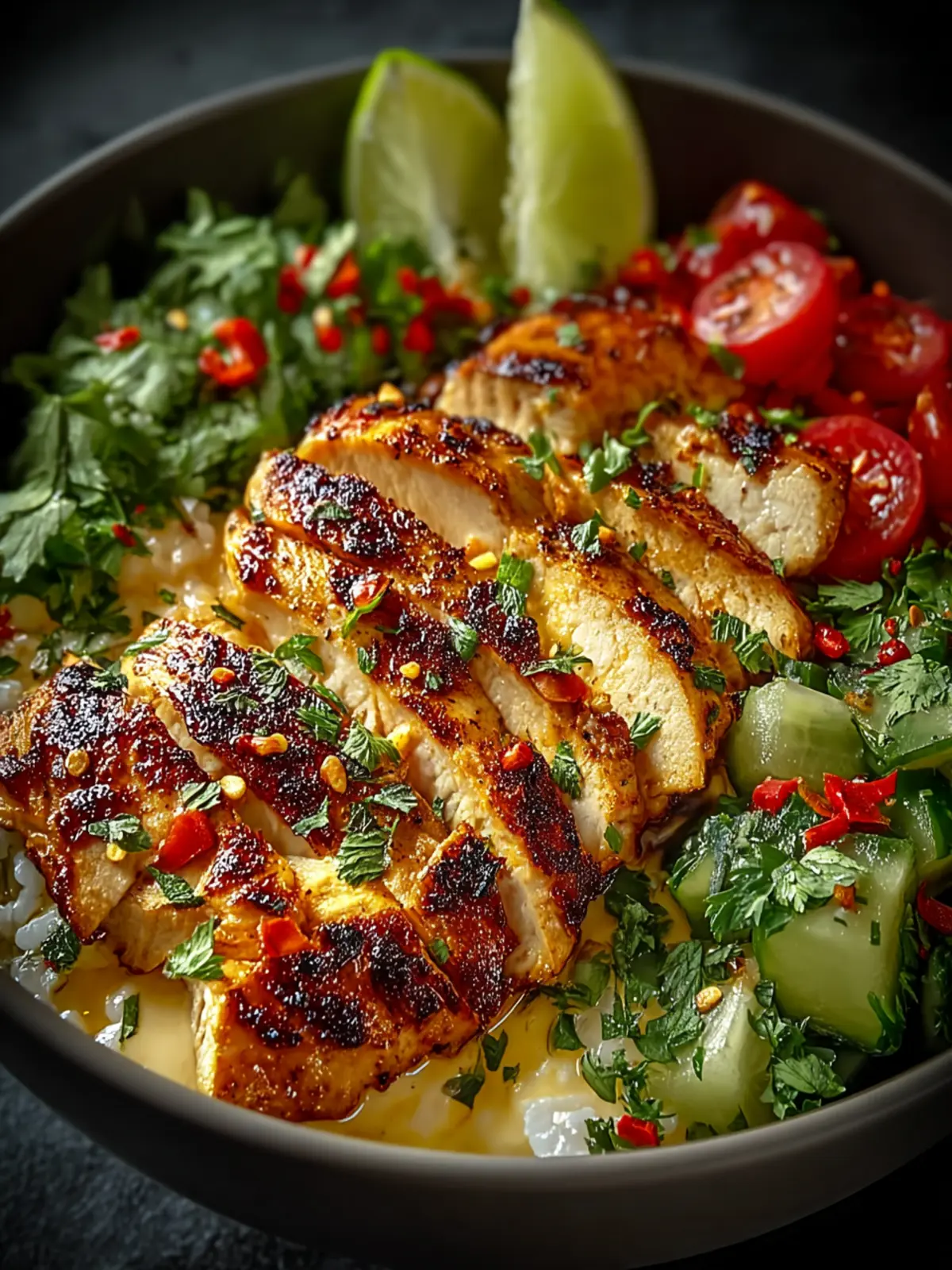 Zesty Lemon Chili Chicken Bowl: A Flavorful Delight First Image
