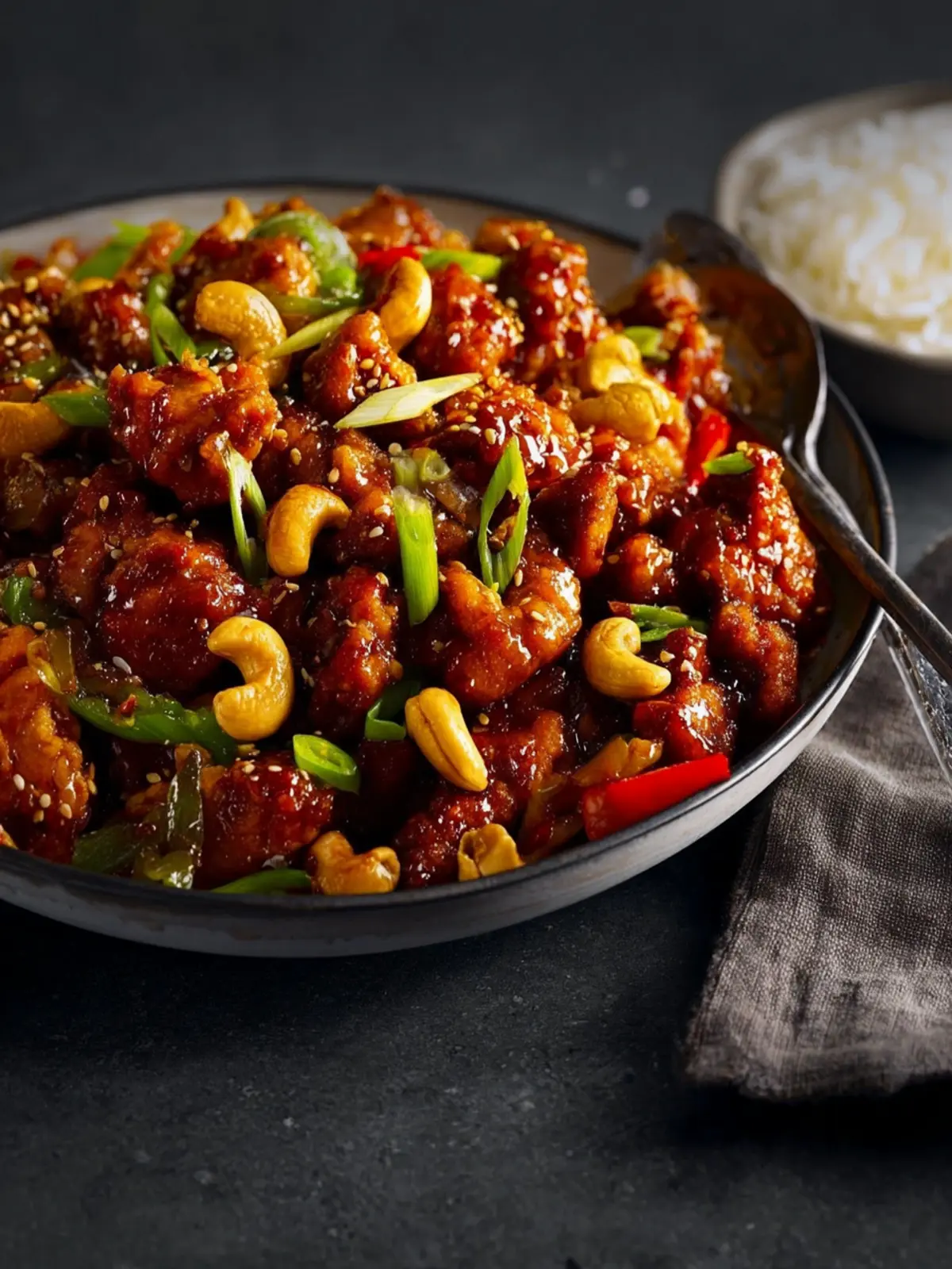 Sticky Cashew Chicken First Image