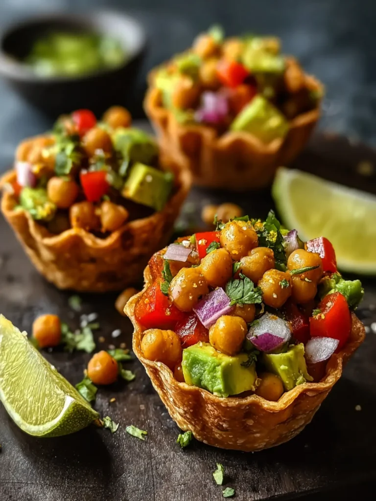 Chickpea Avocado Bhel Cups First Image