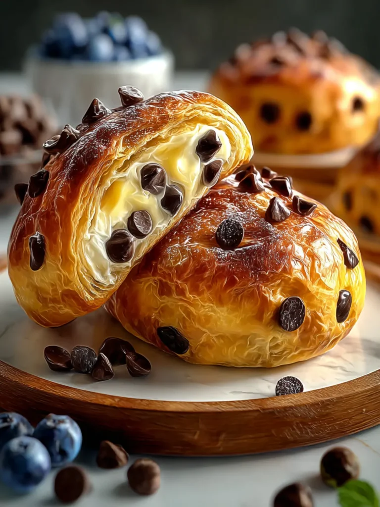 Heavenly Chocolate Chip Vanilla Custard Brioches Recipe First Image