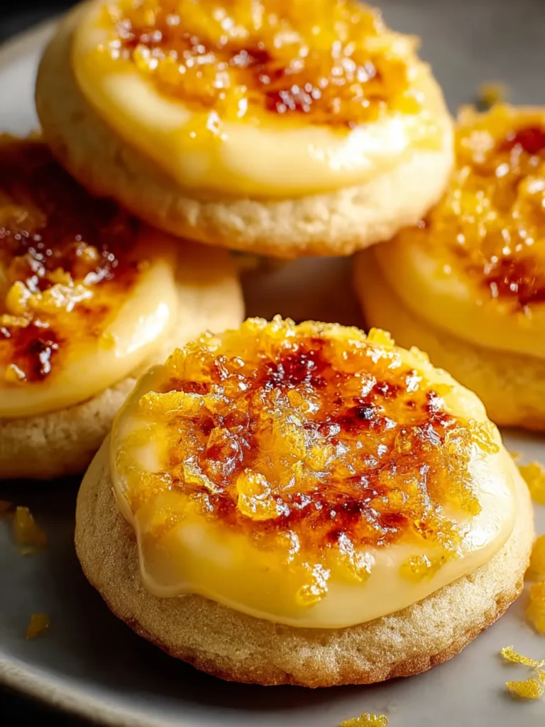 Irresistible Lemon Creme Brulee Cookies Recipe Delight First Image