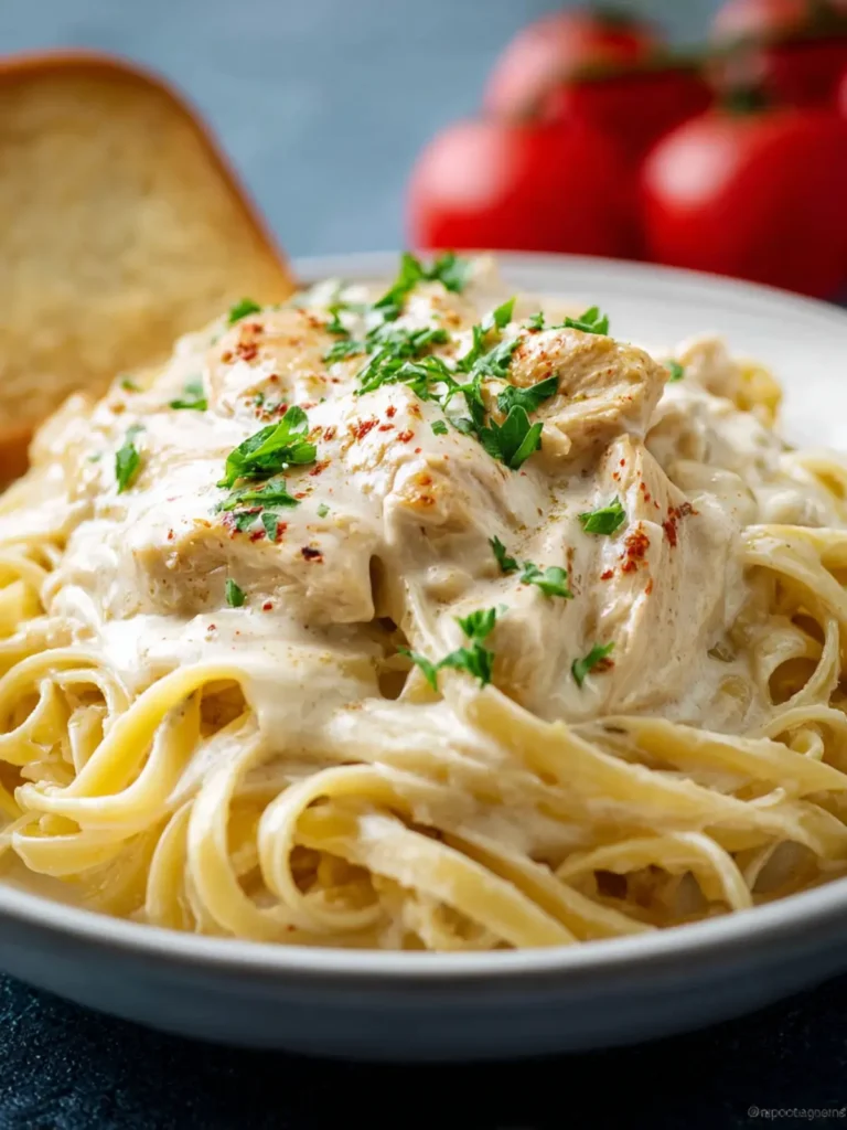 Crockpot Chicken Alfredo Recipe First Image