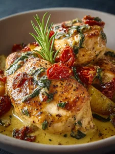 Crockpot Tuscan Chicken First Image