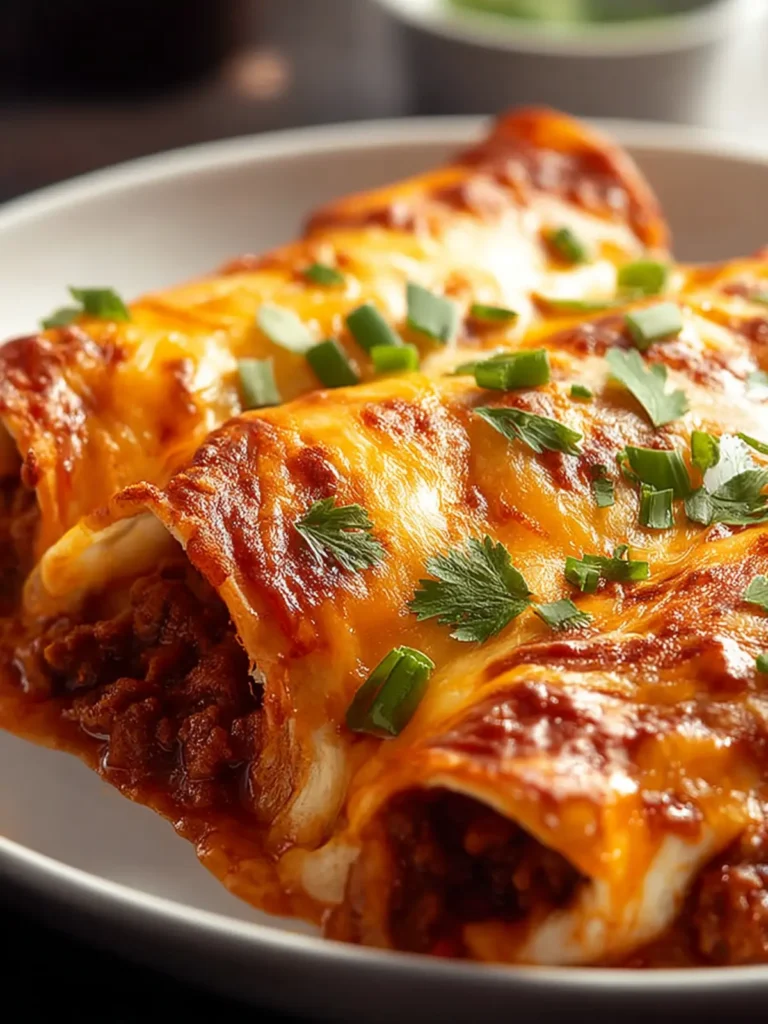 Ground Beef Enchiladas: Cheesy and Satisfying Delight First Image