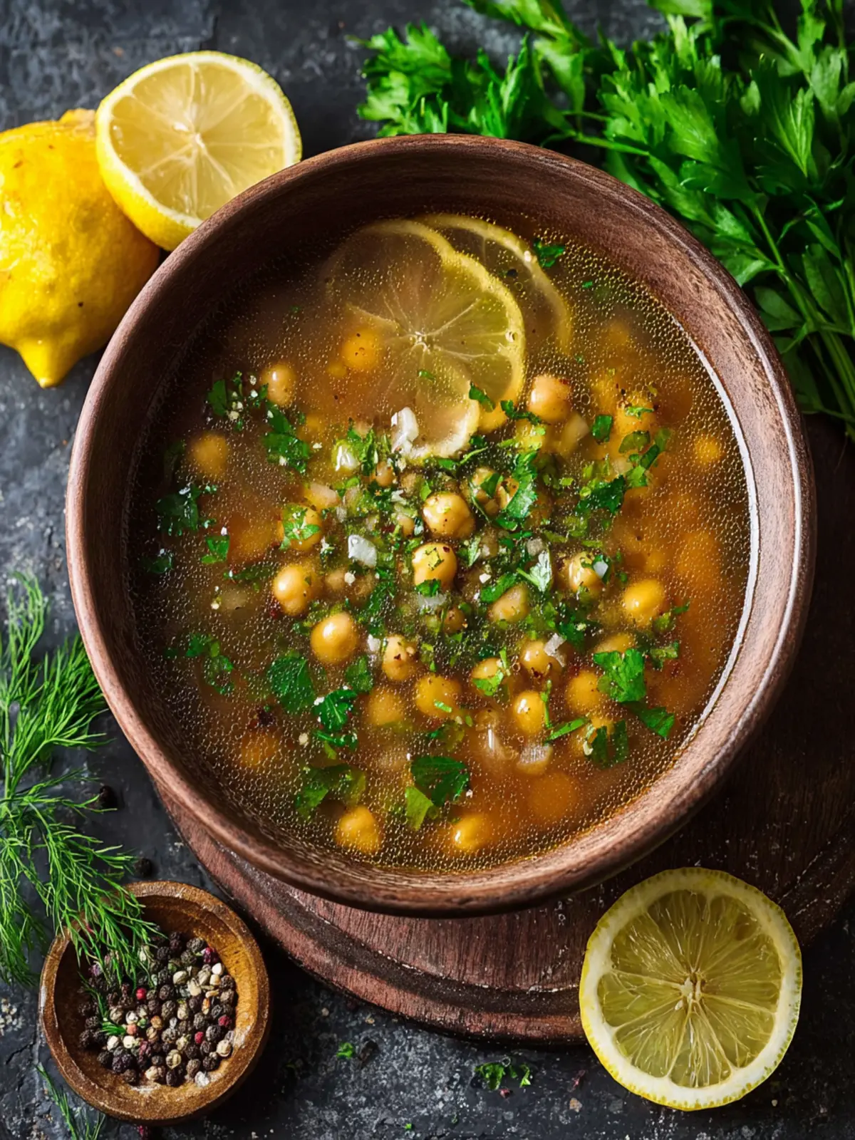 Lemony Chickpea Soup First Image