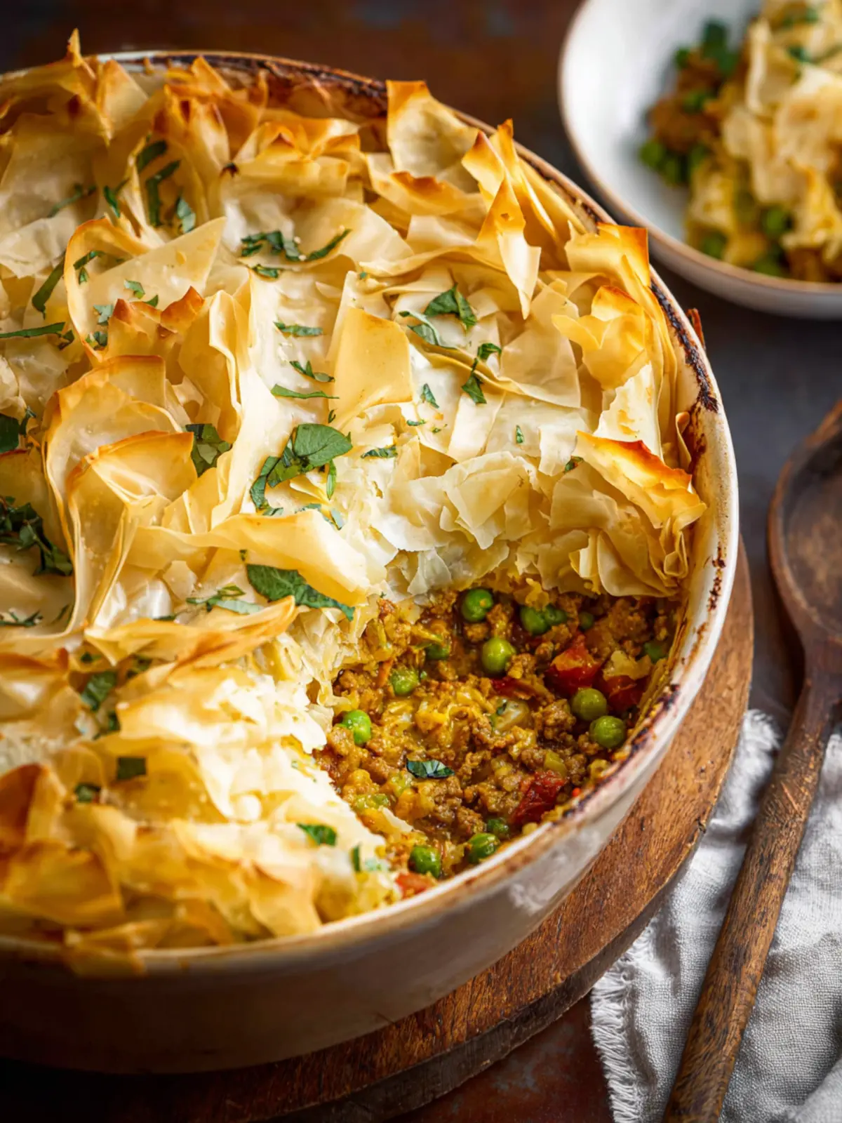 Phyllo Topped Ground Turkey Casserole First Image