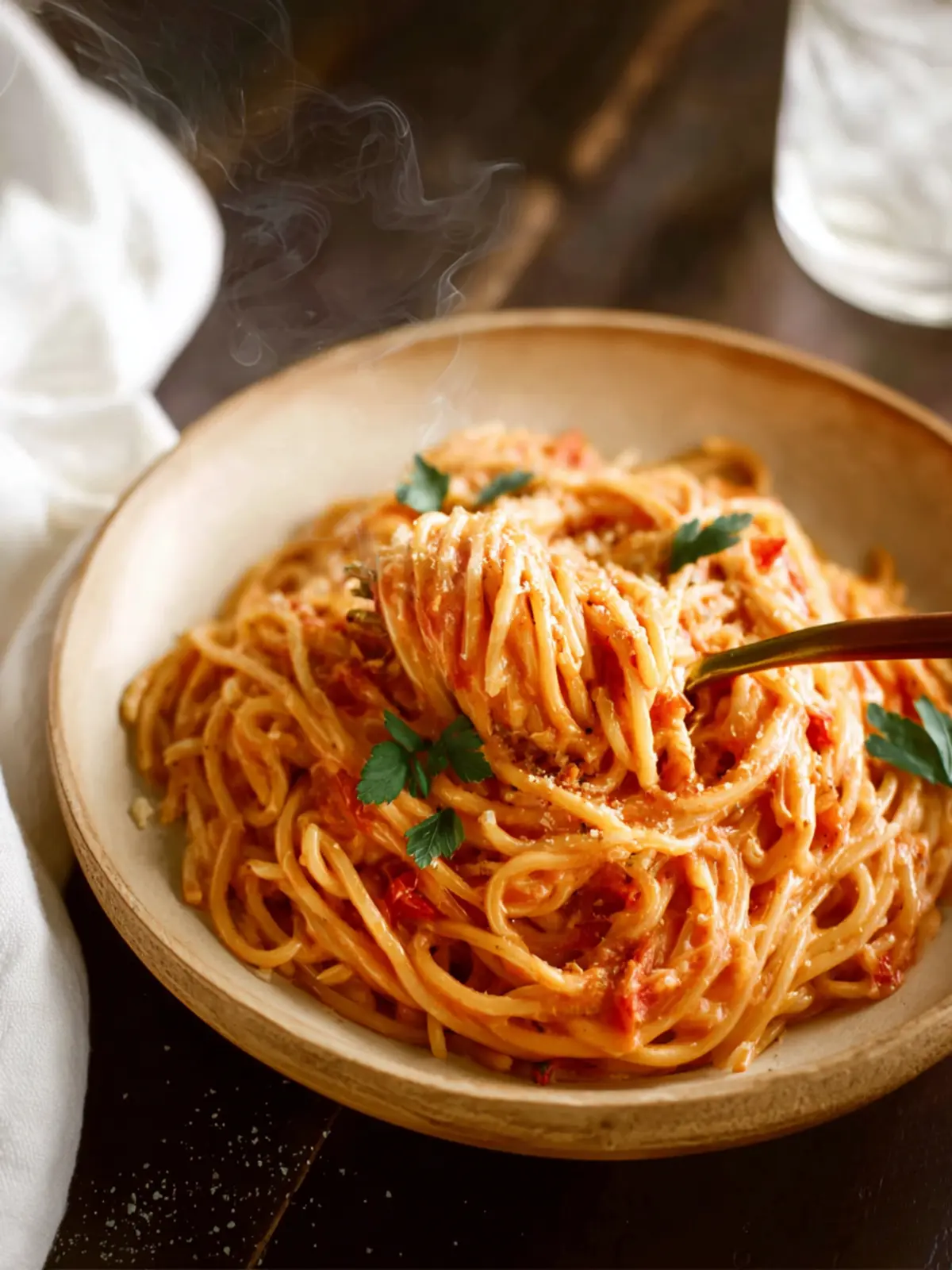Slow Cooker Creamy Spaghetti First Image
