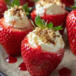 Cheesecake Stuffed Strawberries First Image