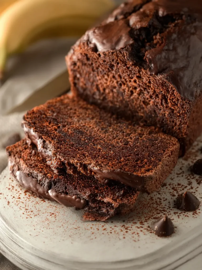 Chocolate Banana Bread First Image