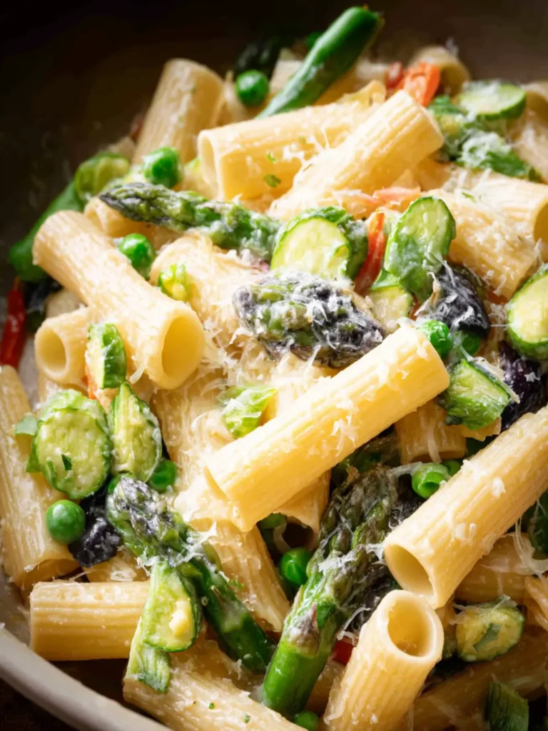 Creamy Rigatoni Primavera First Image