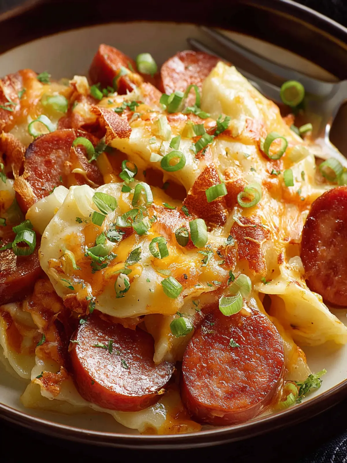 Crock Pot Pierogi and Kielbasa Casserole First Image