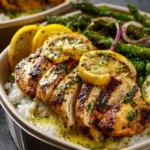 Lemon Garlic Chicken Bowls First Image
