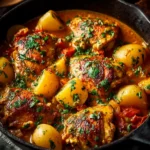 One Pot Spanish Chicken and Potatoes First Image