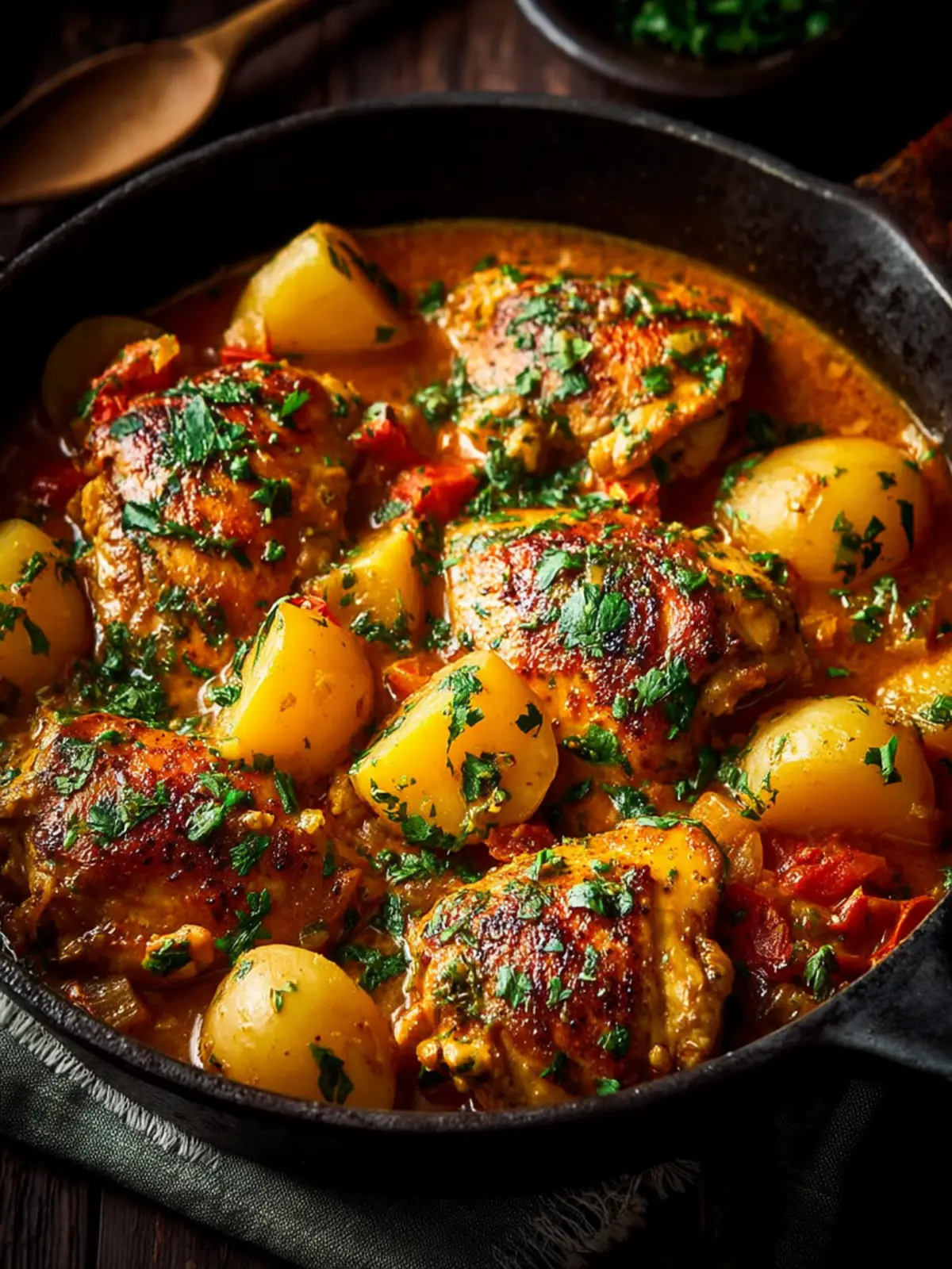 One Pot Spanish Chicken and Potatoes First Image