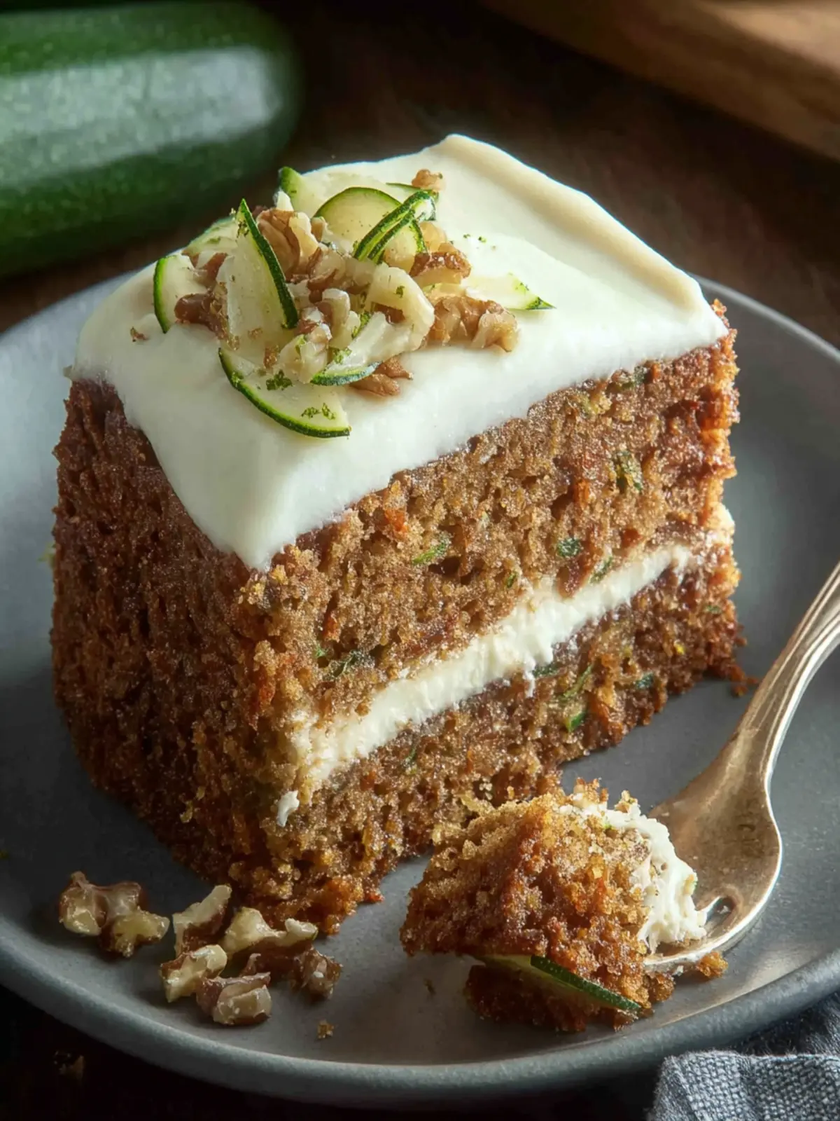 Zucchini Cake with Cream Cheese Frosting First Image