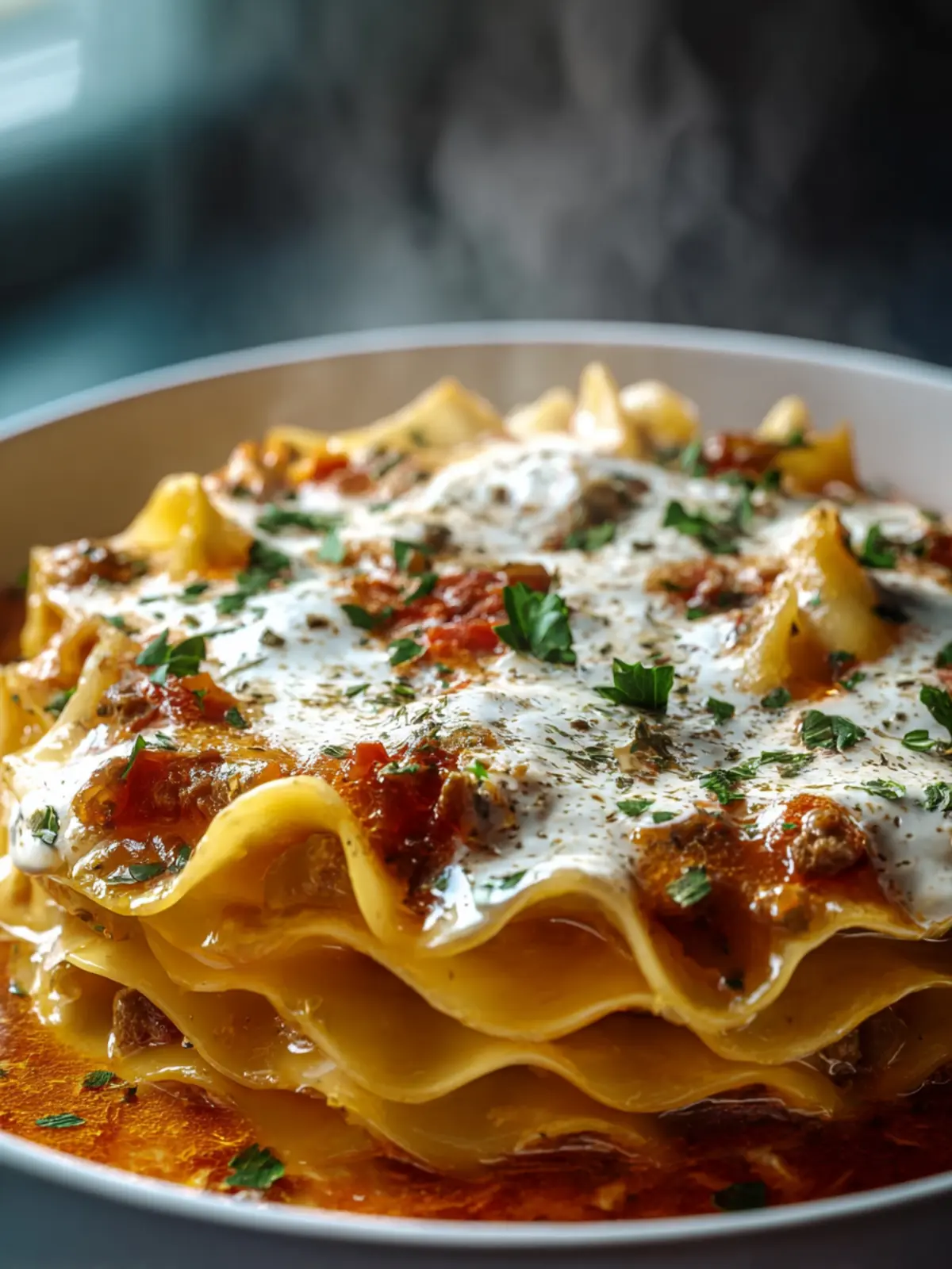 Alfredo Lasagna Soup First Image