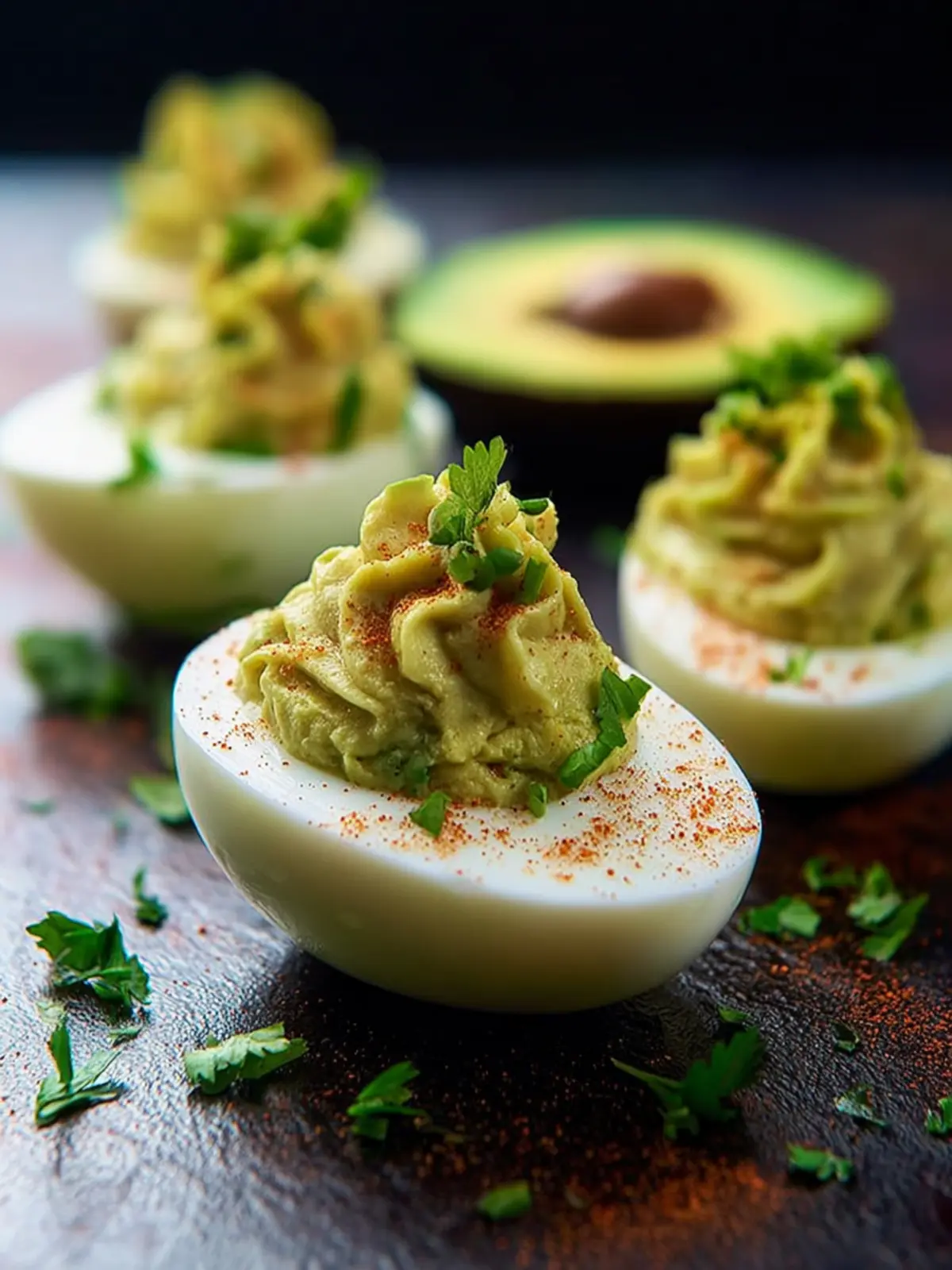 Avocado Deviled Eggs First Image