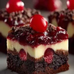 Cherry Cheesecake Brownie Bars First Image
